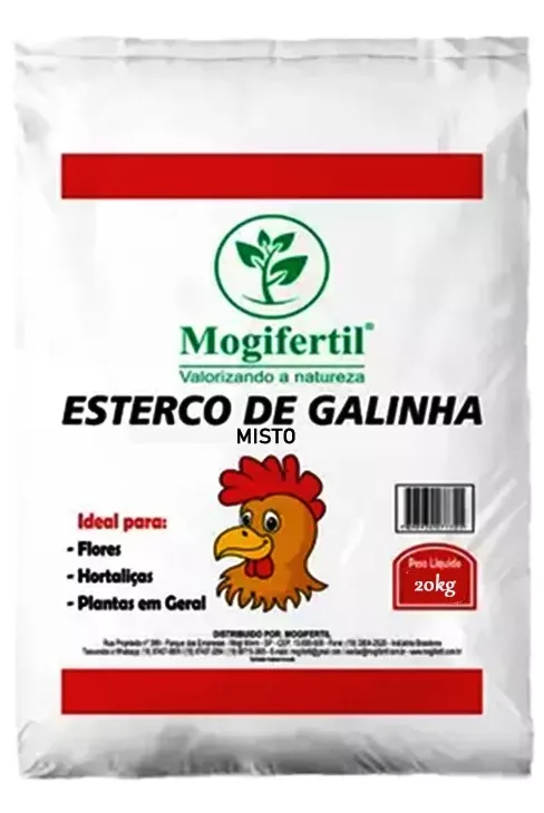 esterco de galinha
