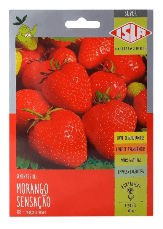 sementes de morango