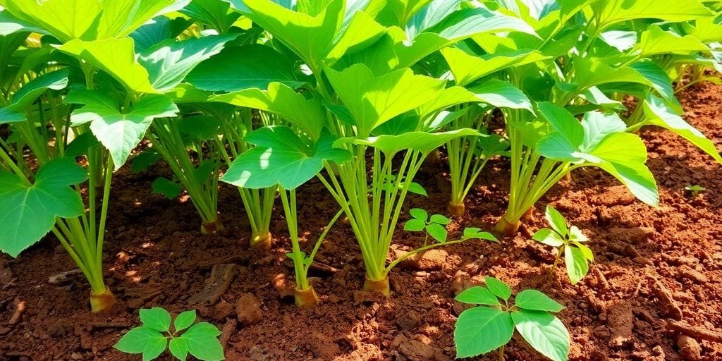 como plantar mandioca na horta