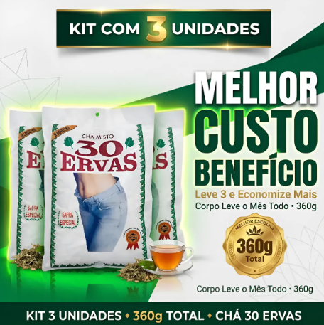 cha 30 ervas mercado livre